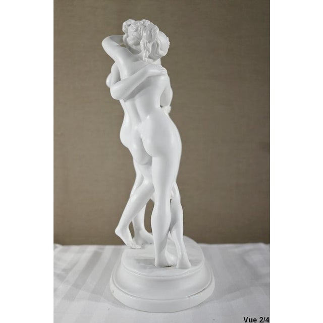 Les Trois Nymphes Sculptural Group, Early 20th Century, Biscuit Porcelain For Sale - Image 11 of 18