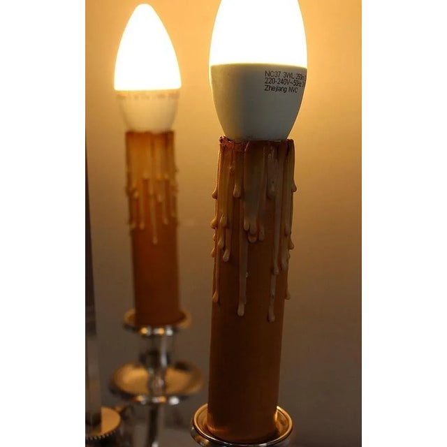 Louis XVI Silver-Plated Lamp For Sale - Image 15 of 18