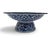 Ceramic Asian Blue & White Porcelain Pair of Tazza Candy Dish or Candle Holder Set For Sale - Image 7 of 8