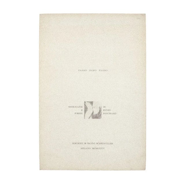 Ennio Pouchard, Step by Step, Suite of 3 Screen Prints T, 1975, Set of 3 For Sale - Image 4 of 7