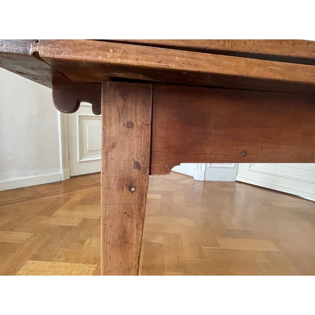 French Extendable Dining Table in Cherrywood For Sale - Image 15 of 18