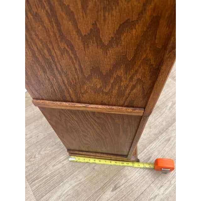 Vintage Sectional Bookcase Lawyer Barrister Storage Case Four Stacking Shelves For Sale - Image 14 of 15