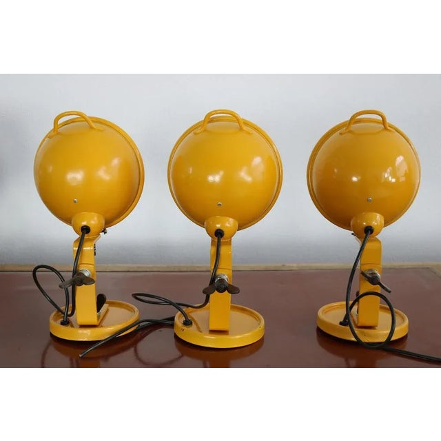 Yellow Jeep Wall Lights by Cesare Leonardi and Franca Stagi for Lumenform, Set of 3 For Sale - Image 4 of 13