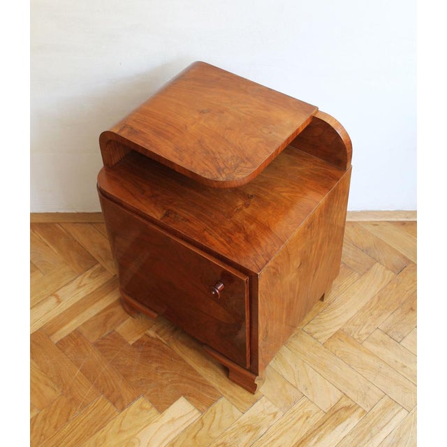 Vintage Art Deco Bedside Table, 1930s For Sale - Image 9 of 16