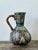 Mid-Century Modern Vintage Hand Painted Glazed Ceramic Pitcher For Sale - Image 3 of 11