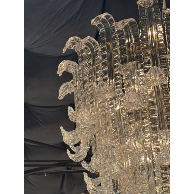 Vintage Waterfall Chandelier Attributed to Barovier For Sale - Image 4 of 8