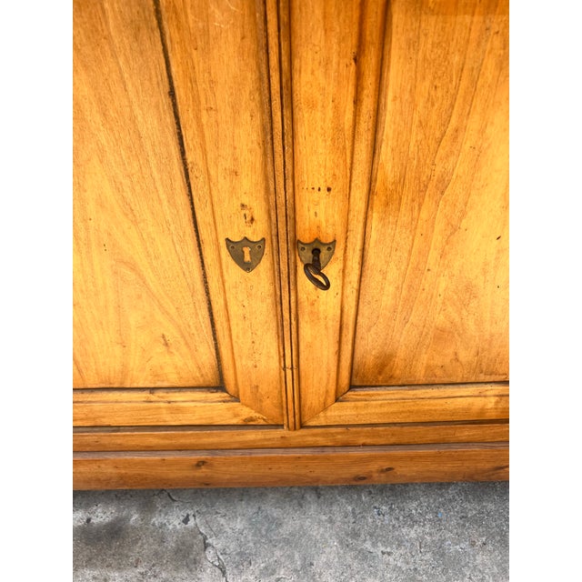 French 19th Century Louis Philippe Solid Walnut Two Door Buffet For Sale - Image 4 of 12