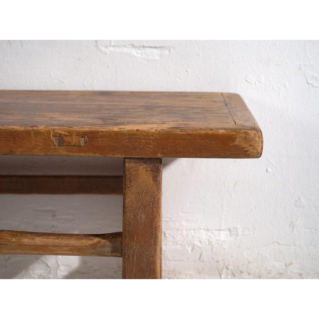 Chinese Low Table in Pine For Sale - Image 6 of 10