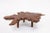 Brown Teak Living Edge Coffee Table 43 For Sale - Image 4 of 6