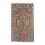 Urkish Tribal Accent Rug for Entryway - Neutral Vintage Turkish Rug With Faded Tribal Motifs -1' 9'' X 3' 3'' For Sale