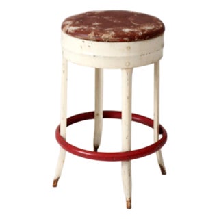 Mid-Century Industrial Diner Stool For Sale