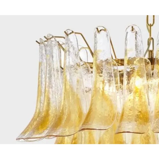 AVMazzega Glass Chandelier from Mazzega, 1970s For Sale - Image 4 of 8