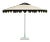 This listing is for a Set of 2 Espresso Ice 9' Patio Umbrellas.The Espresso Ice Market Umbrella is a 9' Hexagon in solid...