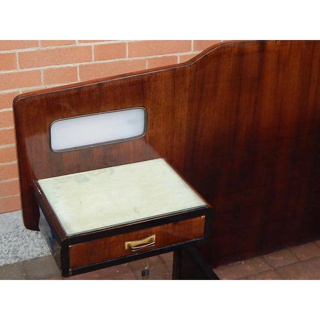 Wood Double Bed, 1950s For Sale - Image 6 of 12