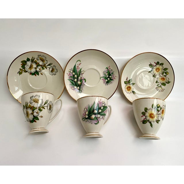 Vintage Porcelain Tea/Coffee Set, 1950s, Set of 11 For Sale - Image 3 of 8