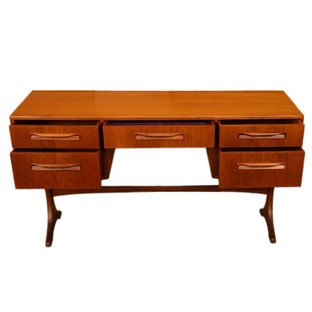 Original Mid Century Modern Danish Style Teak G Plan Furniture "Fresco" Desk Vanity by v. B. Wilkins, 1966 For Sale In Portland, OR - Image 6 of 16