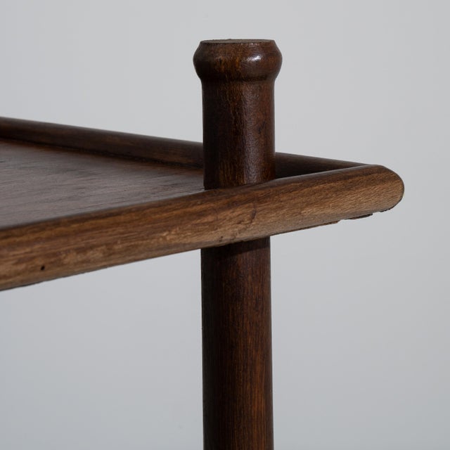Mid-Century French Wooden Etagere Shelving Unit, Circa 1960 MCM Etagere France For Sale - Image 11 of 12