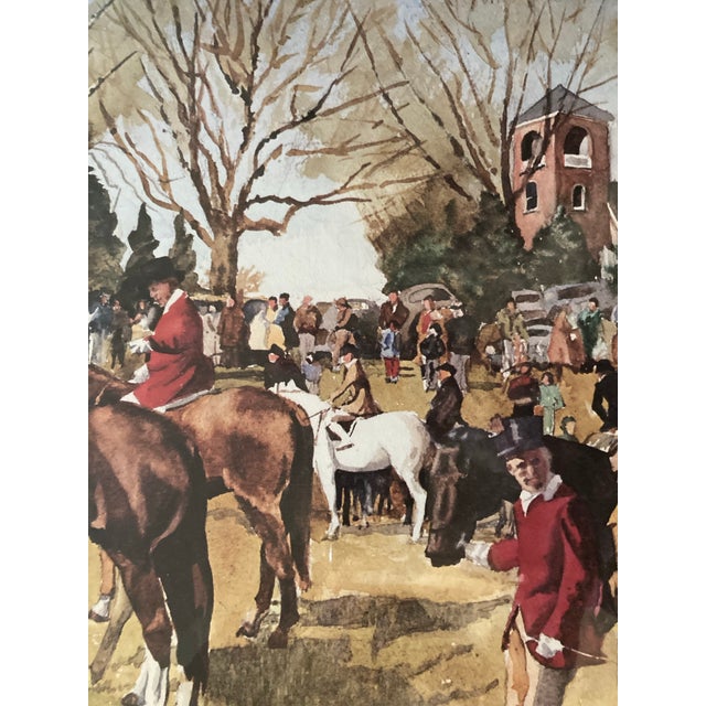 Fox Hunt Scene in Monkton, Maryland, Framed For Sale - Image 6 of 9