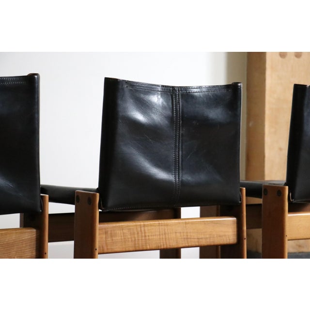 Monk Dining Chairs by Afra and Tobia Scarpa for Molteni, Italy, 1974, Set of 6 For Sale - Image 6 of 10