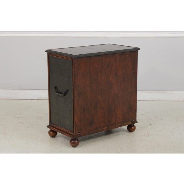 Theodore Alexander Embossed Brass Surface Chest For Sale - Image 14 of 15