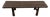Andrianna Shamaris Impressive Hand Carved Espresso Stained Teak Wood Bench For Sale