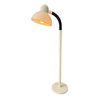 Vintage Space Age White Mushroom Floor Lamp from Dijkstra For Sale