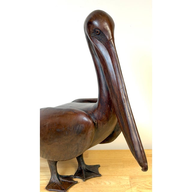 Monumental Art Moderne Bronze Pelican Sculpture, USA, Circa 1940s For Sale - Image 13 of 18