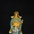Vintage Cloisonne Enamel God of Wealth Figure - Standing Statue - 26cm For Sale In Los Angeles - Image 6 of 9