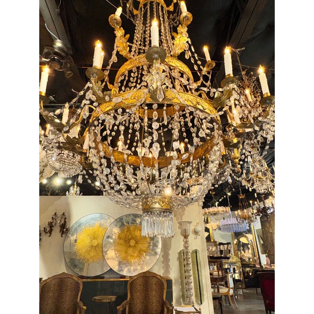 Palace Size Late 18th C. Italian Empire Chandelier For Sale In Dallas - Image 6 of 6