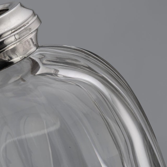 Antique German Silver and Cut Glass Decanter, 1900s For Sale - Image 10 of 14