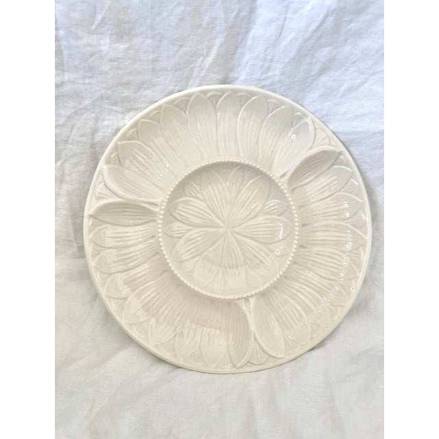 Vintage California Pottery Artichoke Divided Platter For Sale In Palm Springs - Image 6 of 7