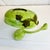 Mid 20th Century Americana Folk Art Arts & Crafts Ceramic Watermelon Serving Bowl With Ladle - 2 Piece Set. For Sale - Image 4 of 12