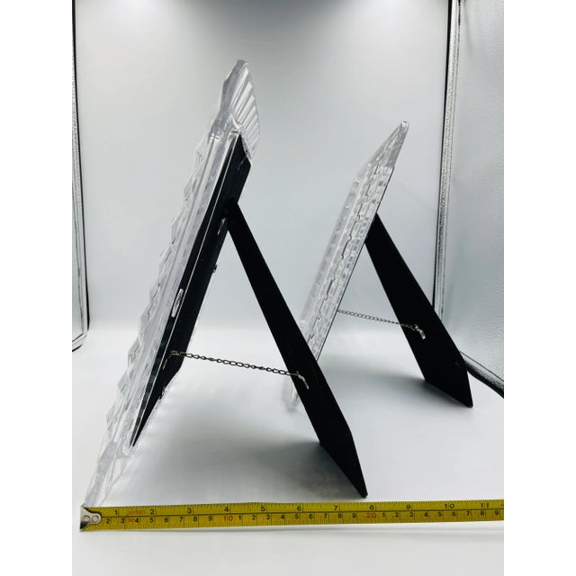 1990s Marquis by Waterford Crystal Retired Sheridan Pattern 8 X 10 Photo Frames - Pair For Sale In Los Angeles - Image 6 of 13