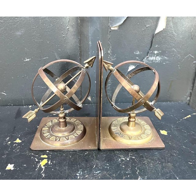 Brass Astrology Bookends 1960s Bookends Chairish