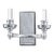 Storia Sconce in Nickel Finish For Sale