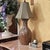 Vintage Ceramic Drip Glaze Table Lamp in Brown Studio Pottery Style With Tapered Shade For Sale - Image 13 of 18