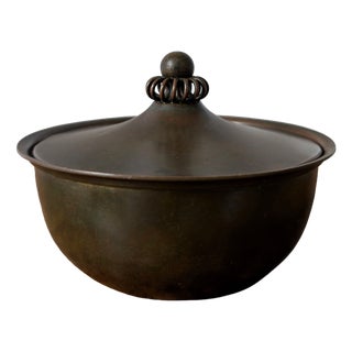 Art Deco Bronze Pot by Just Andersen, 1930s For Sale