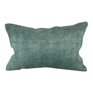 16 x 24 Hemp Pillow Turkish Cushion Natural Spanish Green Pillow Cushion Cover For Sale