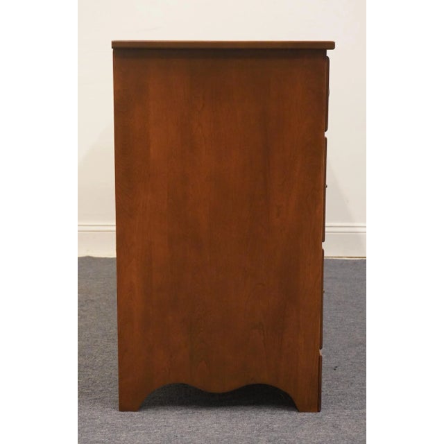 Ethan Allen Baumritter Heirloom Nutmeg Maple Colonial Early American 50" Double Dresser 615 For Sale - Image 9 of 12