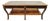 Late 20th Century Maitland Smith Empire Style Large Banded Inlay Mahogany Glass Top Coffee Table For Sale