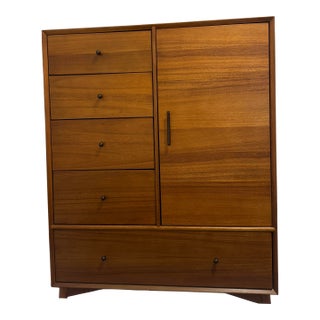 West Elm Mid-Century Chifforobe / Armoire (Acorn) – Great Storage For Sale