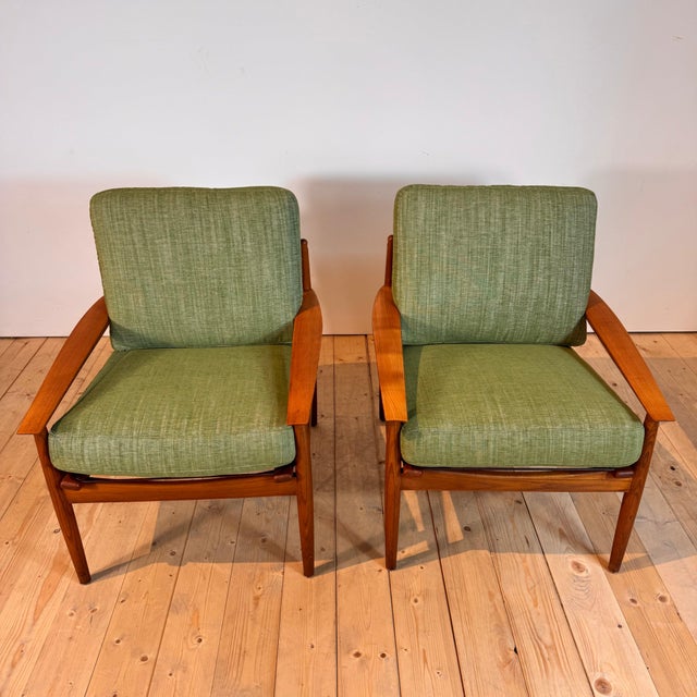 Vintage Lounge Chairs by Arne Vodder for Glostrup Møbelfabrik, 1960s, Set of 2 For Sale - Image 4 of 10