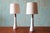 A highly collectable pair of lamps designed by Jane and Gordon Martz of Marshall Studios in Veedersburg Indiana circa...