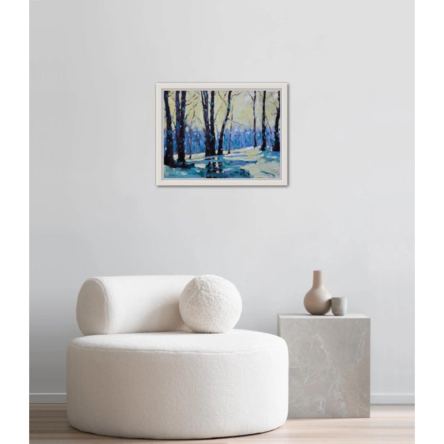 Contemporary Impressionist Landscape Trees Painting For Sale - Image 9 of 12