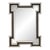 Mid-Century Etruscan Key Form Segmented Umber Lacquered & Giltwood Lined Mirror For Sale