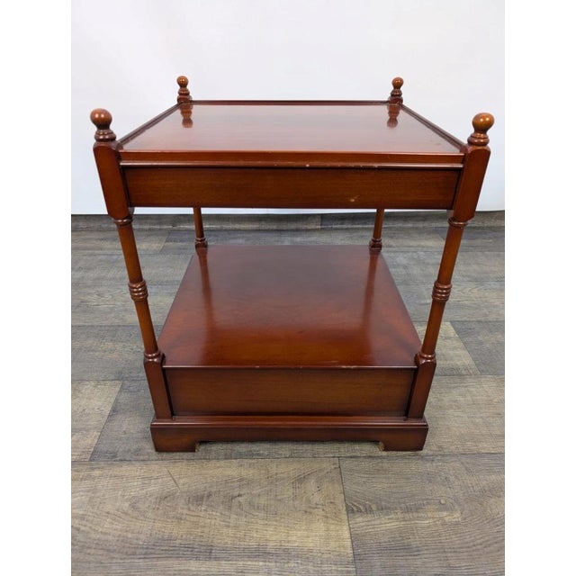 Vintage Bedside Table in Mahogany, 1950s For Sale - Image 3 of 10