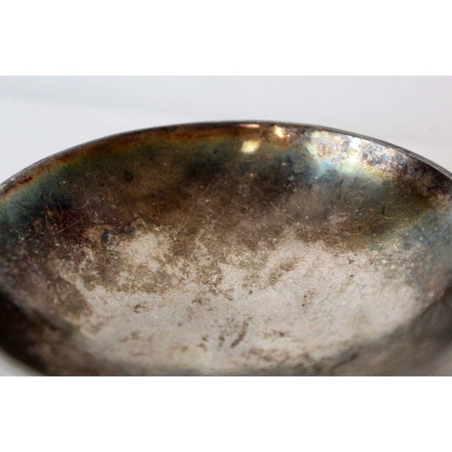 Silver Vintage Mid-Century Modern Alfredo Scciarotta Modernist Sterling Silver Mini Bowls - A Pair For Sale - Image 8 of 11