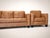 Animal Skin Loom Golden Light Leather Sofa & Lounge Chair Set Special Edition For Sale - Image 7 of 11