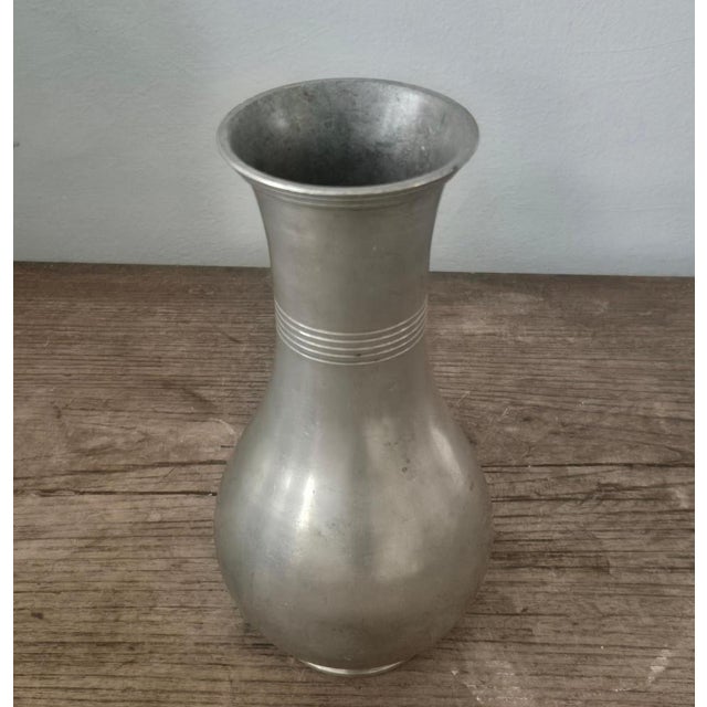 Pewter Vase from Guldaktiebolaget, 1920s For Sale - Image 3 of 7