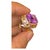 Bochic “Orient” Natural Amethyst & Multi Sapphire Ring Set In 18K Solid Gold Natural Amethyst - 7.50 Carat Natural Round...